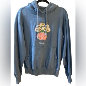 Primitive | small blue cotton mental health graphic print hoodie‎